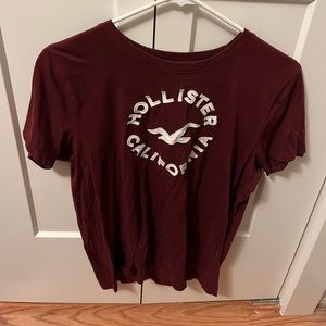 Hollister Maroon Clasic T-Shirt